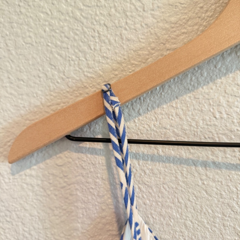 Lush For Lulu's Blue Striped Dress Medium - Picture 7 of 8